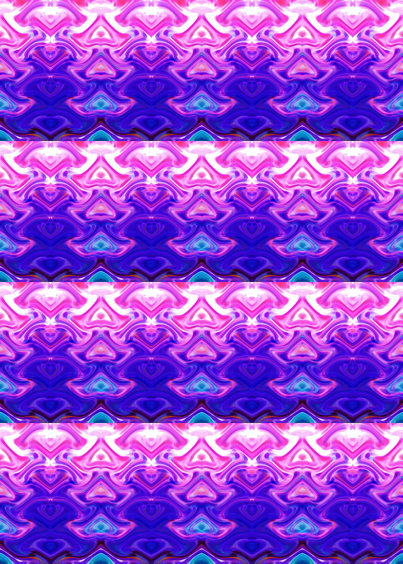 ピンクと紫で仏塔パターン