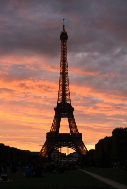 Eiffel Tower At Sunset Free Stock Photo - Public Domain Pictures
