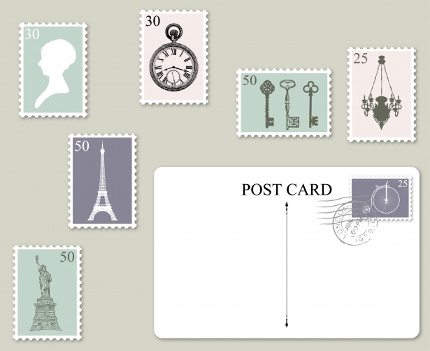Postage Stamps Postcard Set Free Stock Photo Public Domain Pictures