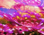 Wildflowers abstratos