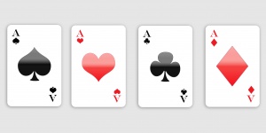 Aces tarjetas que juegan