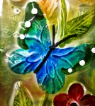 Butterfly pestriță albastru