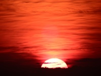 Bright Orange solnedgångSky