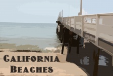 California Plaże Plakat