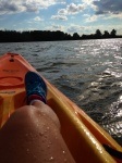 Chilling in un kayak