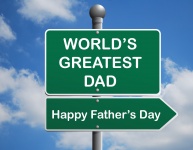 Father's Day Card Sign