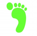 Foot Print - Lime Green