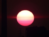 Full Sun Orb při západu slunce