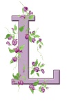L betű Floral eredetileg