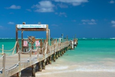 Oude caribbean pier