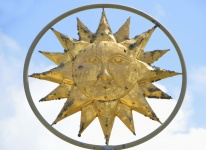God van de zon Symbool achtergrond