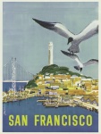 Weinlese-Plakat San Francisco