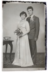 Vintage photo de mariage