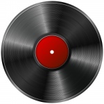 Vinyl record isolé