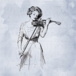 Hegedű Lady Zene Háttér