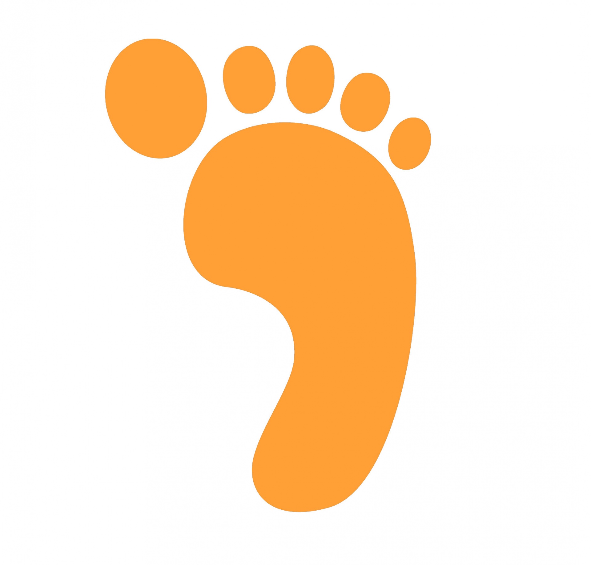 Foot Print - Orange