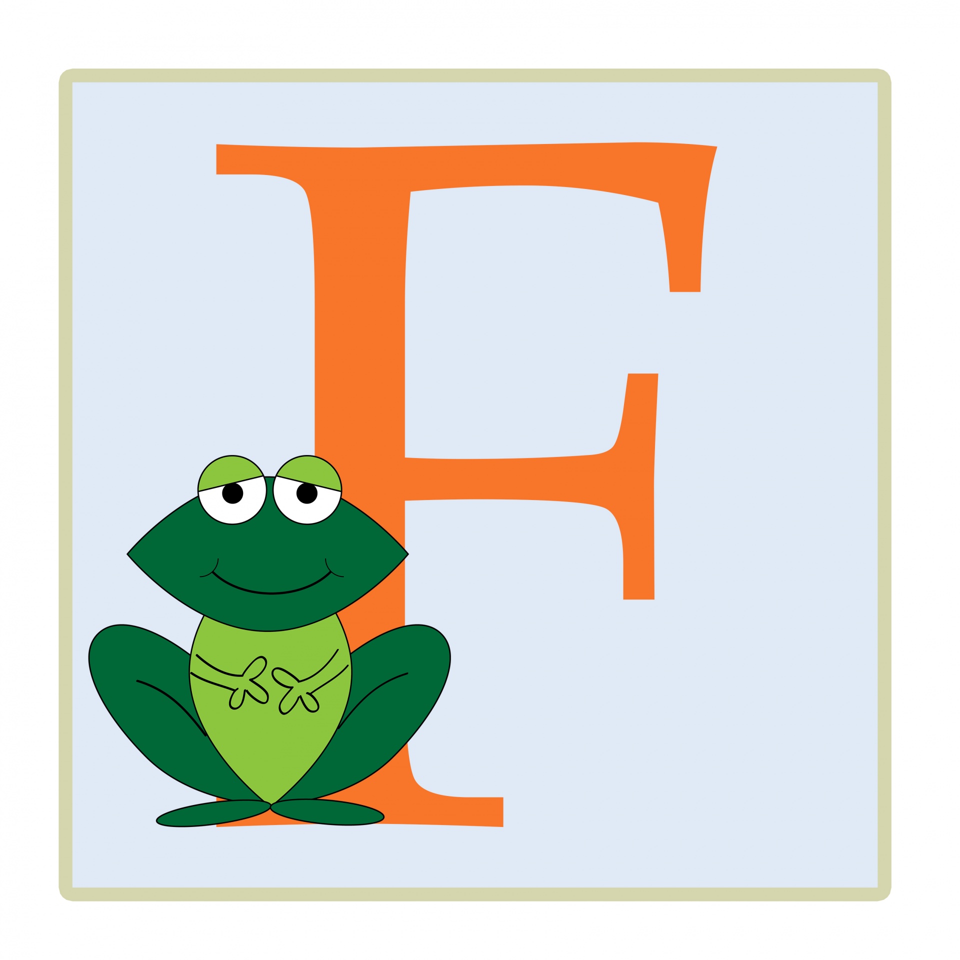  Letter F  Frog Illustration Free Stock Photo Public 