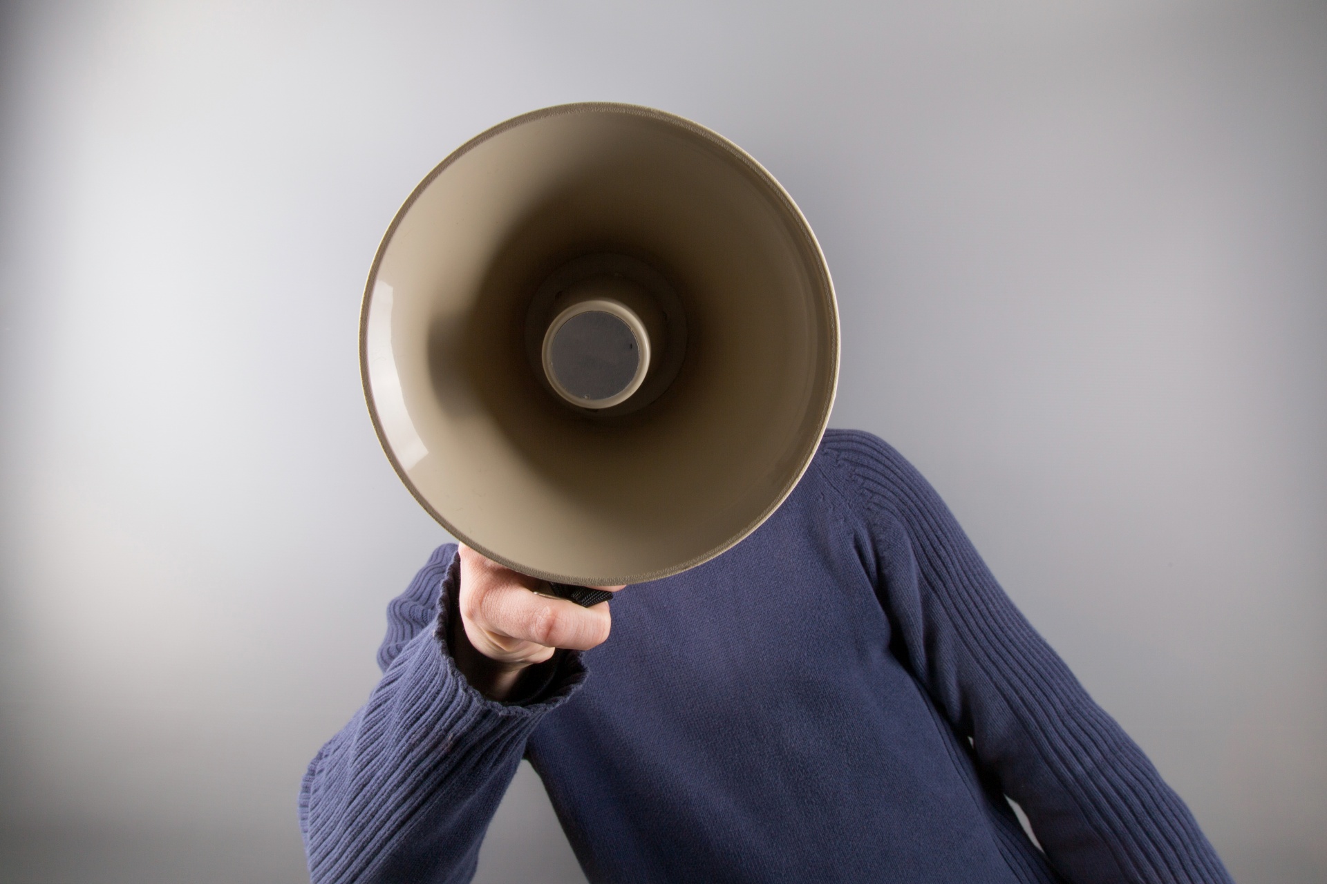 Man With A Megaphone Free Stock Photo - Public Domain Pictures