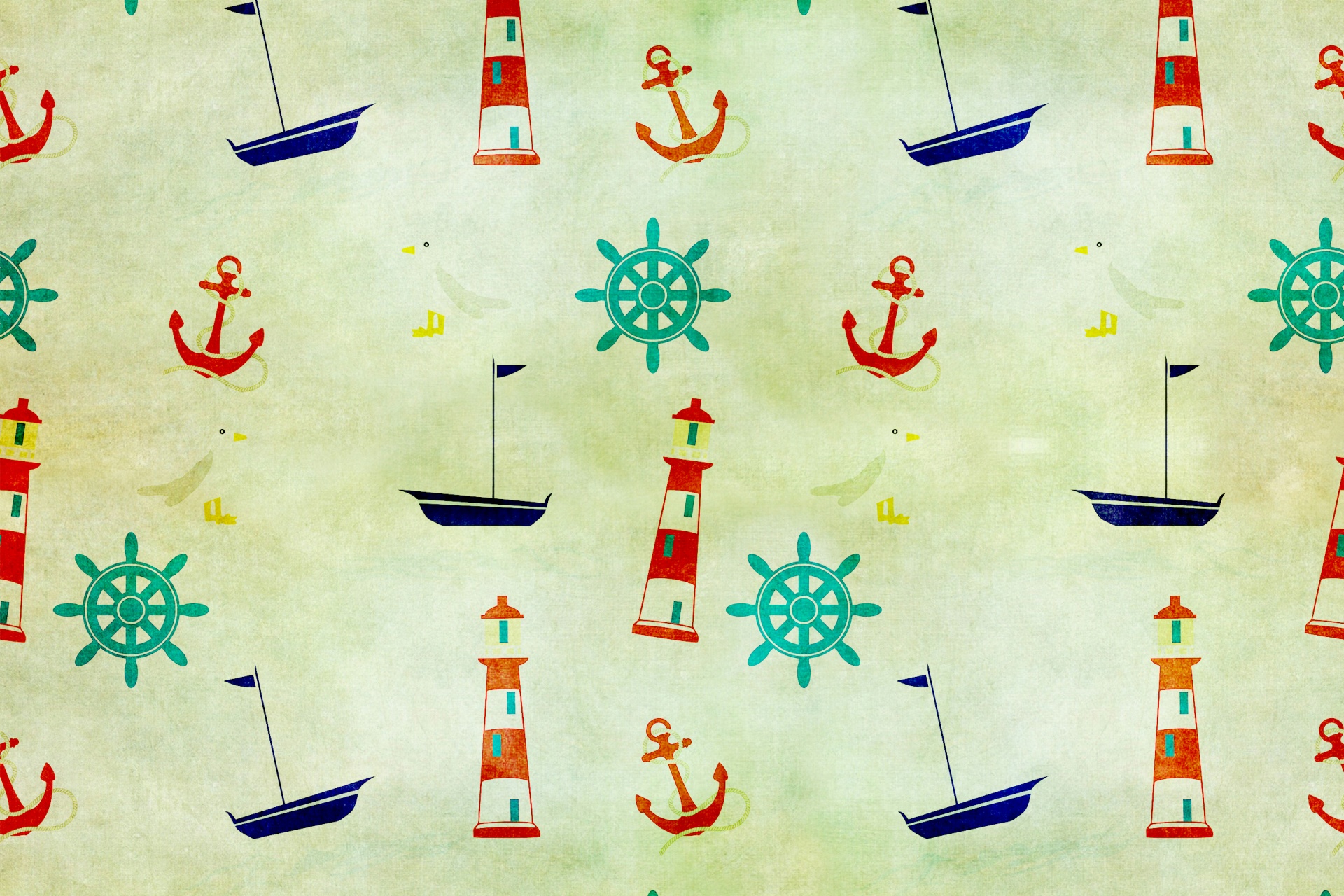 Nautical Wallpaper Vintage