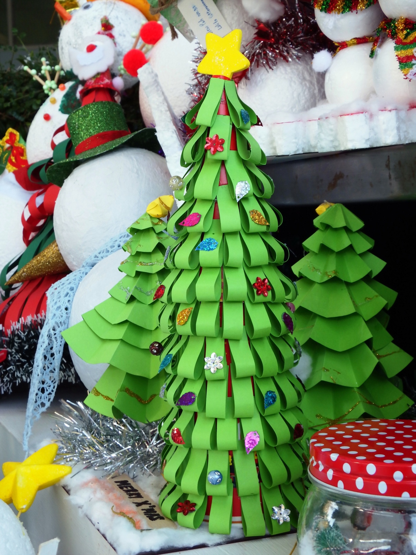 Paper Craft Christmas Tree Free Stock Photo - Public Domain Pictures