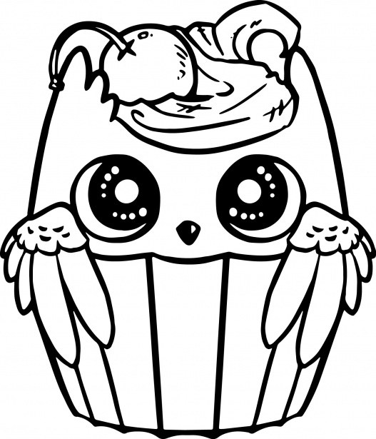 Cupcake desenho da coruja Foto stock gratuita - Public Domain Pictures