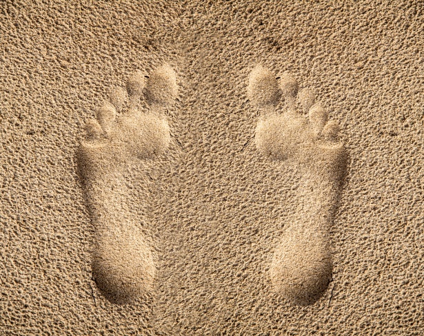Single Footprint In Sand Free Stock Photo - Public Domain Pictures