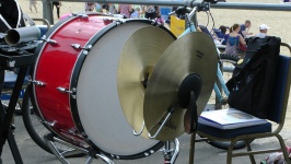 Bass Drum och cymbaler