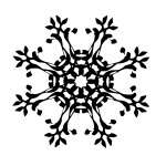 Black snowflake