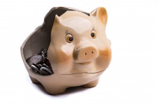 Bruten Piggy Bank