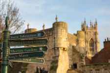 Directional Sign At York City