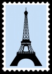 Eiffel Tower Postage Stamp
