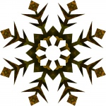 Golden snowflake