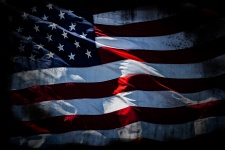 Grunge americká vlajka