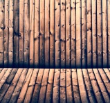 Vecchia stanza, parete di legno