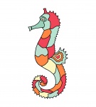 Seahorse Colorful Illustration