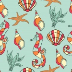 Cavalo marinho, Seashell Wallpaper