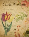 Vintage pocztówka Kwiaty