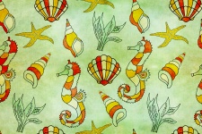 Wallpaper Sea Life Vintage