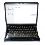 Vintage Schreibmaschinen-Laptop-Monitor