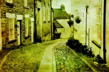 Vintage Village Street Foto