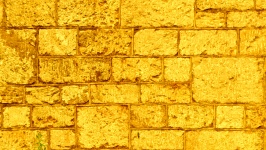 Yellow Rock Wall Background