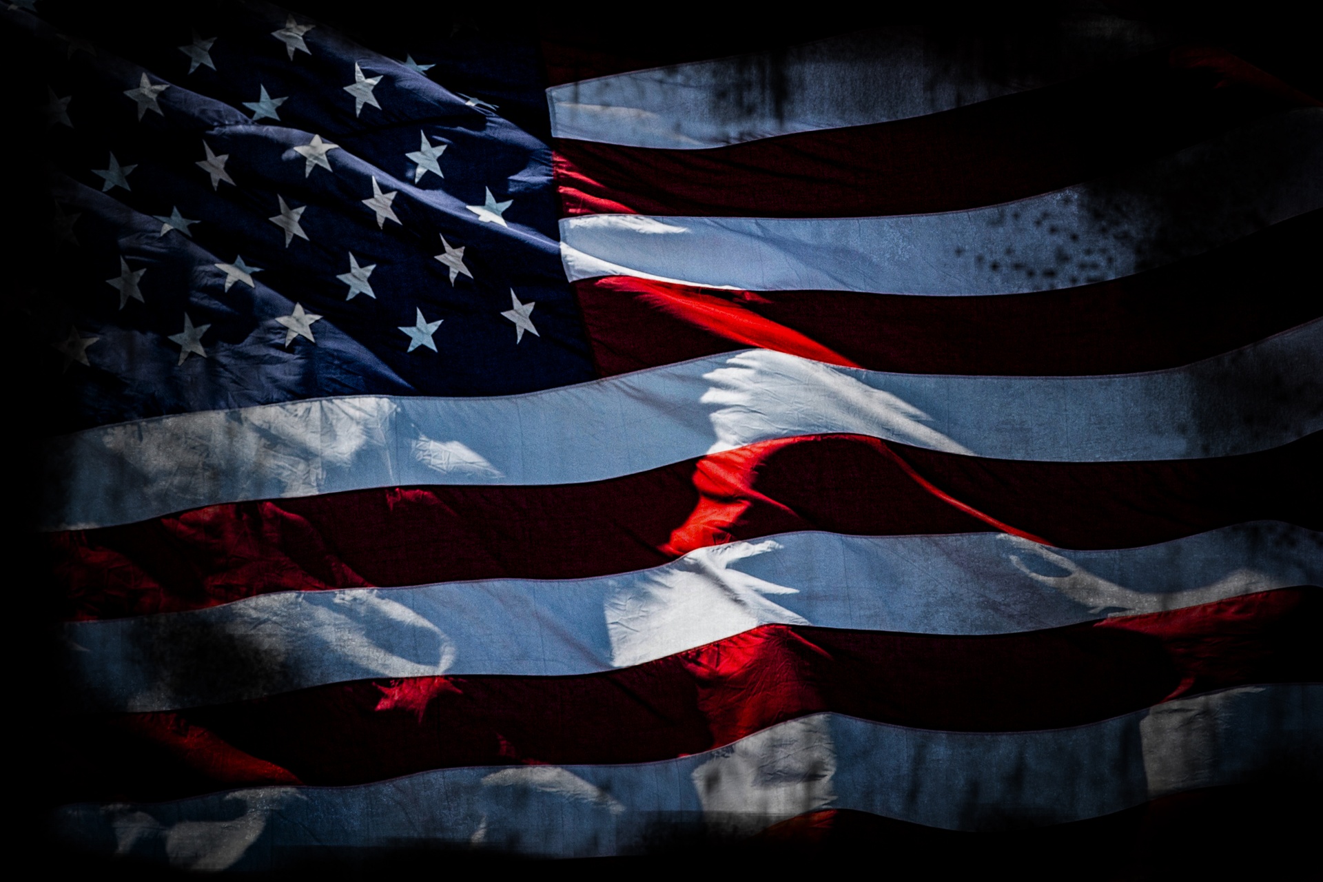 Grunge-amerikanische Flagge