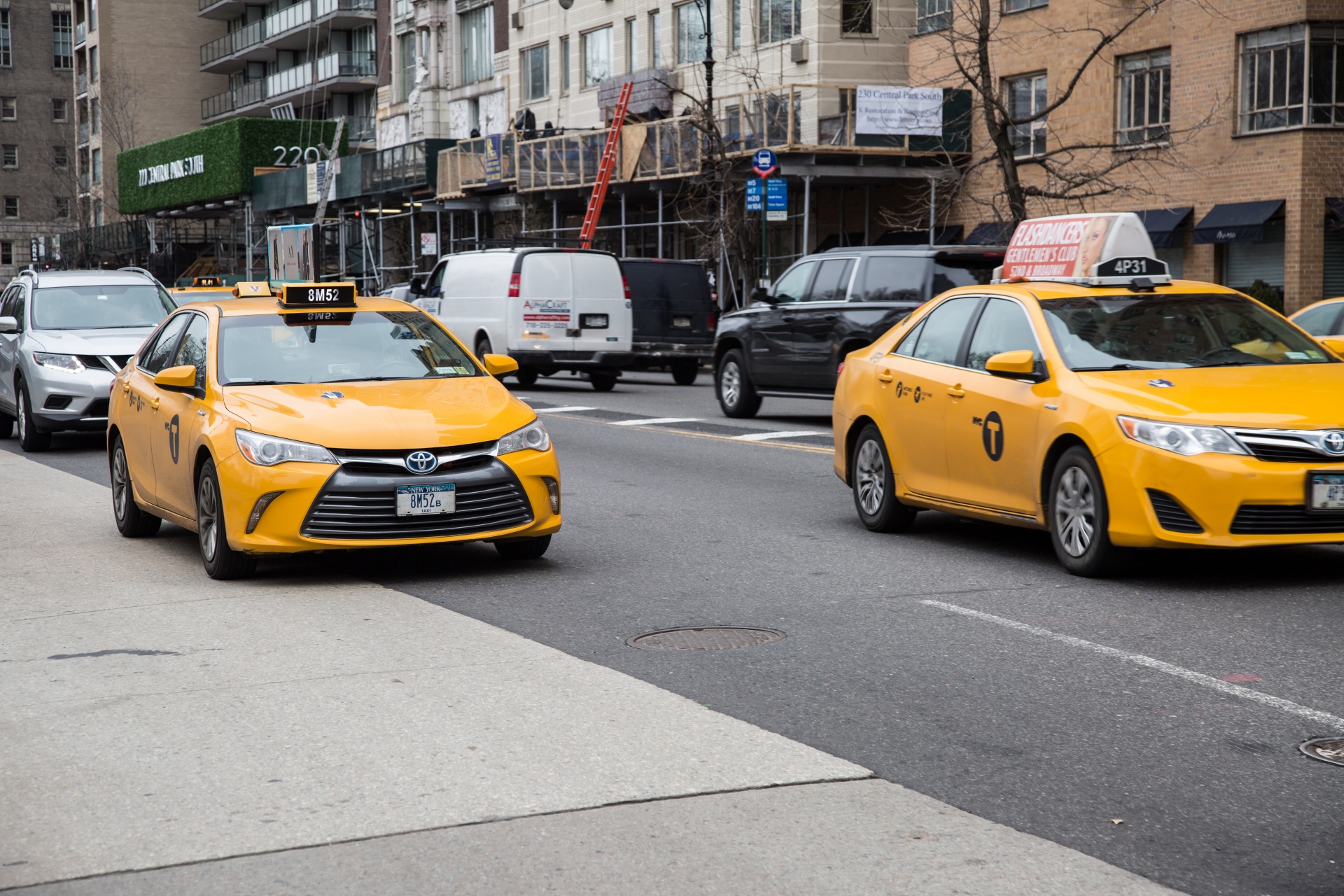 NYC Yellow Taxi Free Stock Photo - Public Domain Pictures