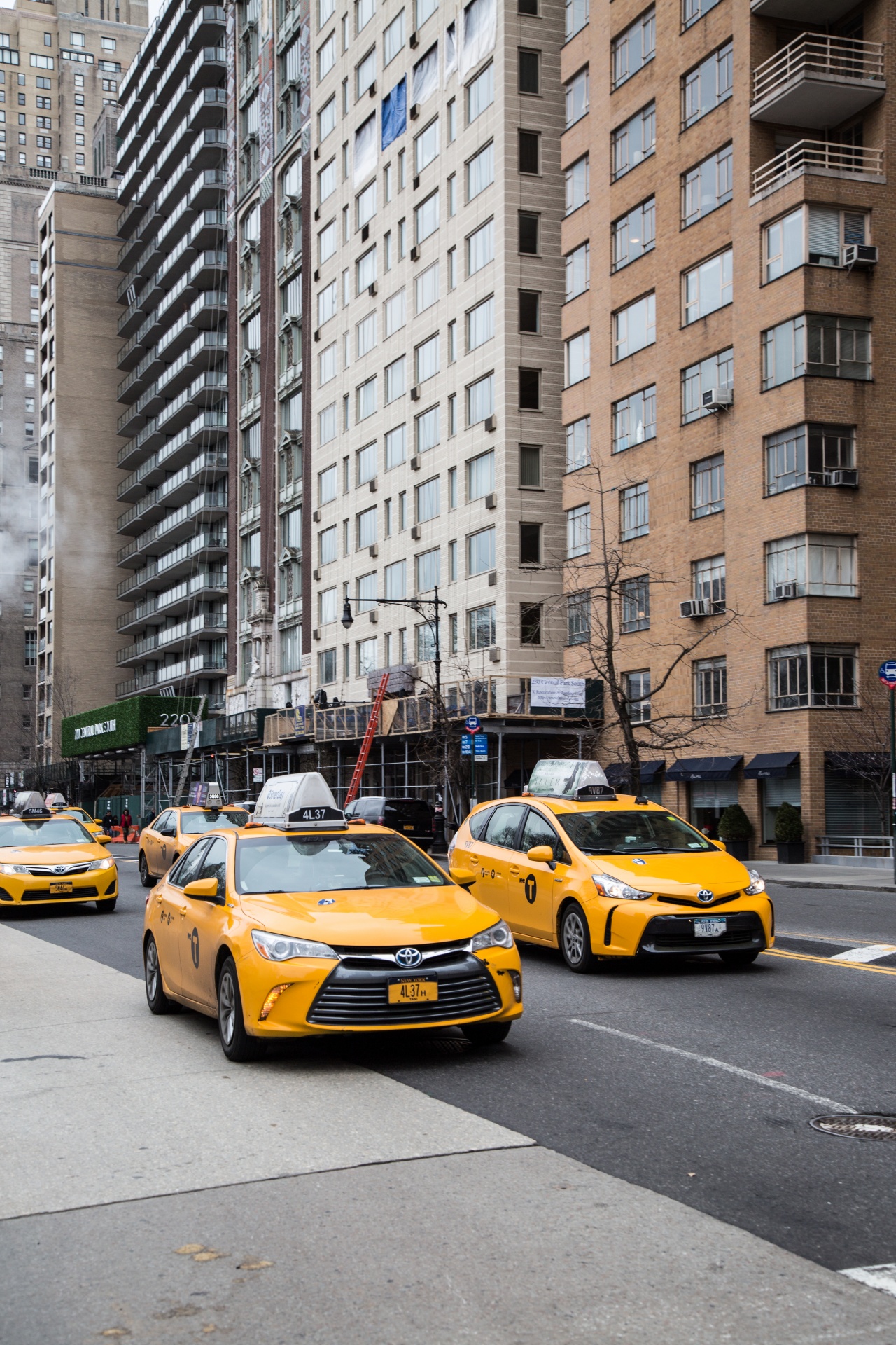 Wallpaper Manhattan New York City Taxi - Cars USA Street 3840x2160