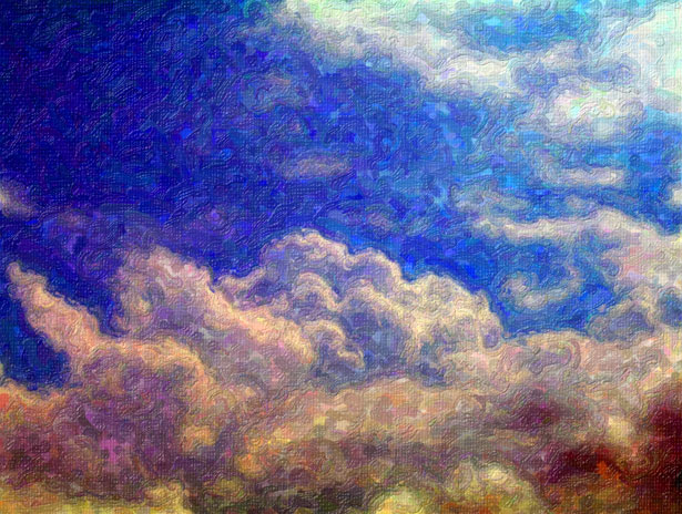 Schilderij wolken Gratis Stock - Public Domain Pictures