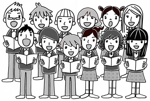 Children singing Bible song
