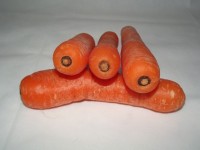 4 cenouras frescas
