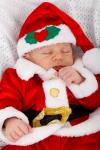 Bebê dormindo Santa