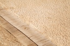 Boardwalk on sand