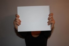 Caderno em branco - blank paper